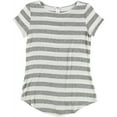 thumbnail image 1 of Bar Iii Womens Ss Striped Basic T-Shirt, 1 of 2