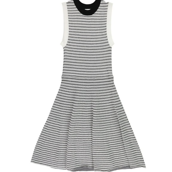 Bar Iii Womens Striped Fit Flare Midi Dress
