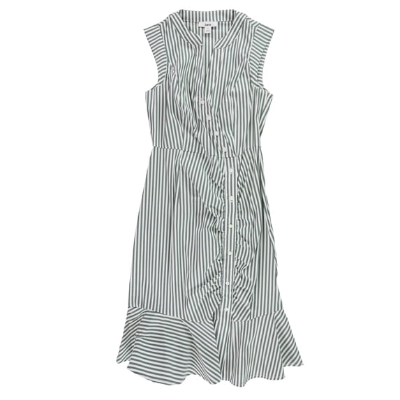Bar Iii Womens Striped Flounce Dress