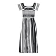 thumbnail image 1 of Bar Iii Womens Striped Off-Shoulder Dress, 1 of 2