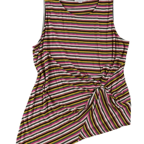 Bar Iii Womens Striped Twist Tank Top