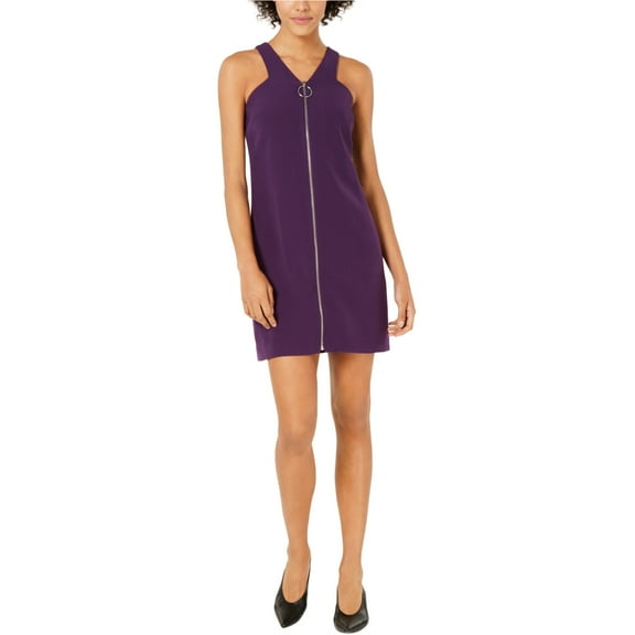 Bar Iii Womens Zip-Up A-Line Dress