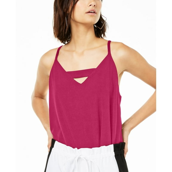Bar Iii Zip-Back Halter Top