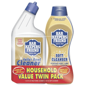 Bar Keepers Friend Toilet Bowl & Soft Multi-Purpose Cleaner - 2 Count
