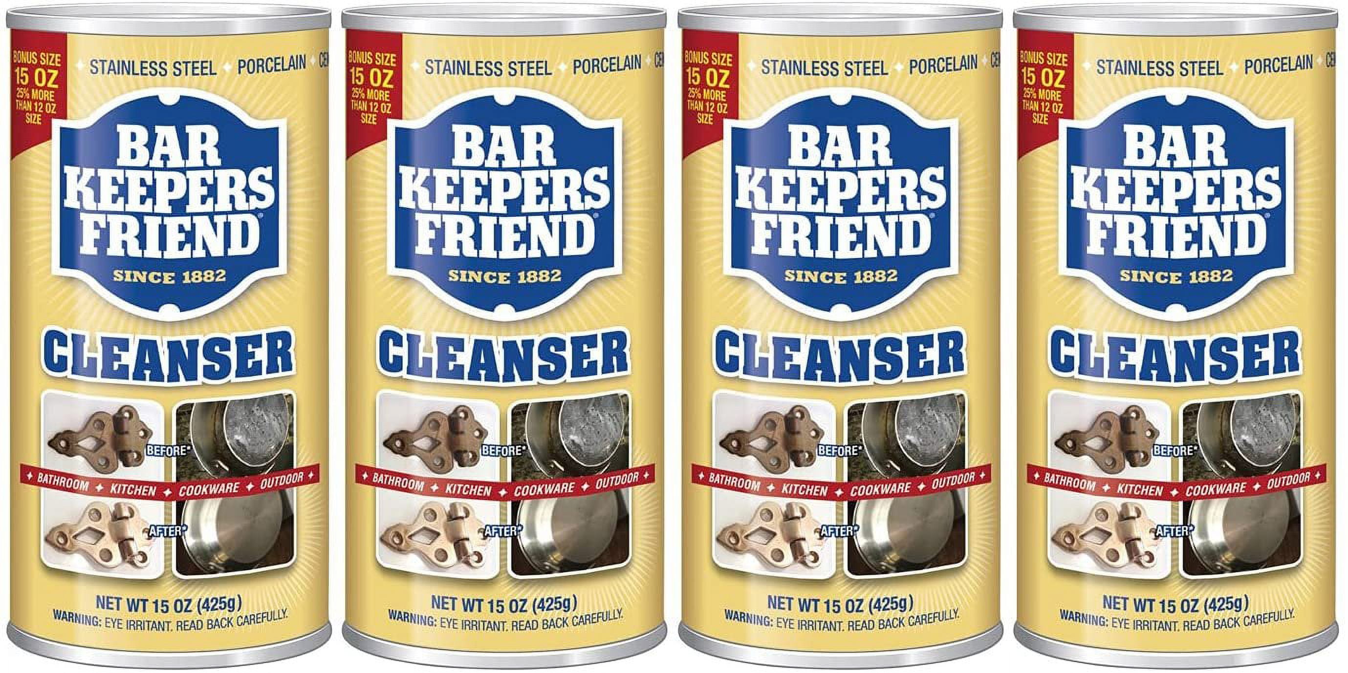 Bar Keepers Friend 15 OzPack of 4 - Walmart.com