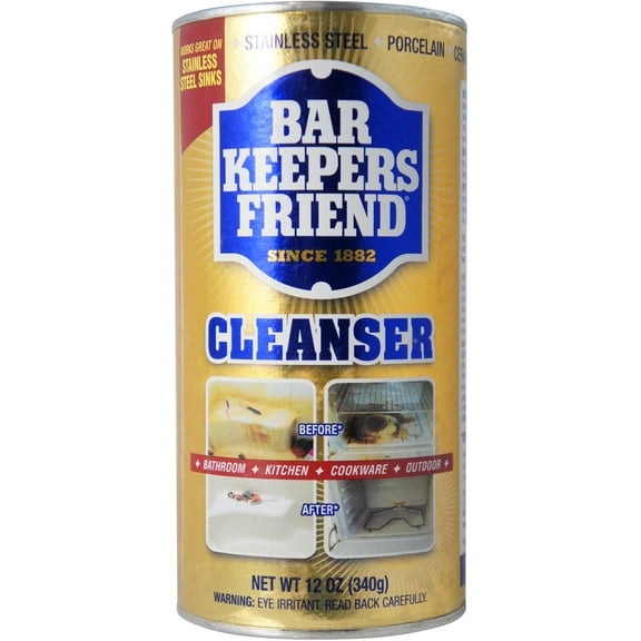 Bar Keepers Friend All-Purpose Cleaner & Polish 12 oz (Pack of 4)