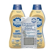 Bar Keepers Friend Liquid All-Purpose Soft Cleanser 26 oz with BKF Micro Fiber Towel, 2 PK