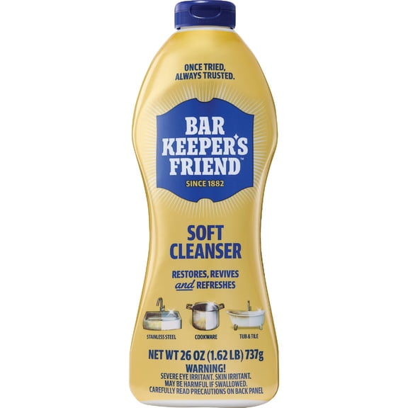 Bar Keepers Friend Liquid Soft Cleaner - Stainless Steel Cleaner - 26 Fl Oz Pack of 1