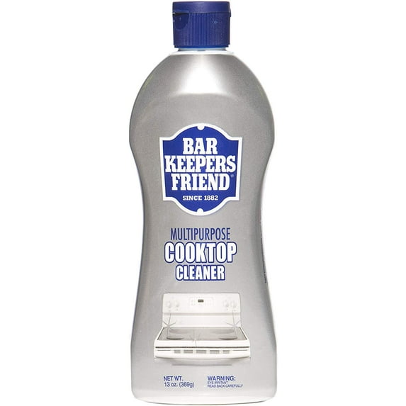 Bar Keepers Friend Multipurpose Cooktop Cleaner 13 oz - Liquid Stovetop Cleanser -