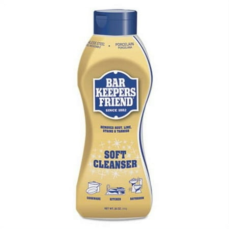 Bar Keepers Friend Soft Cleanser, 26-oz Squeeze Bottle, 6 Bottles