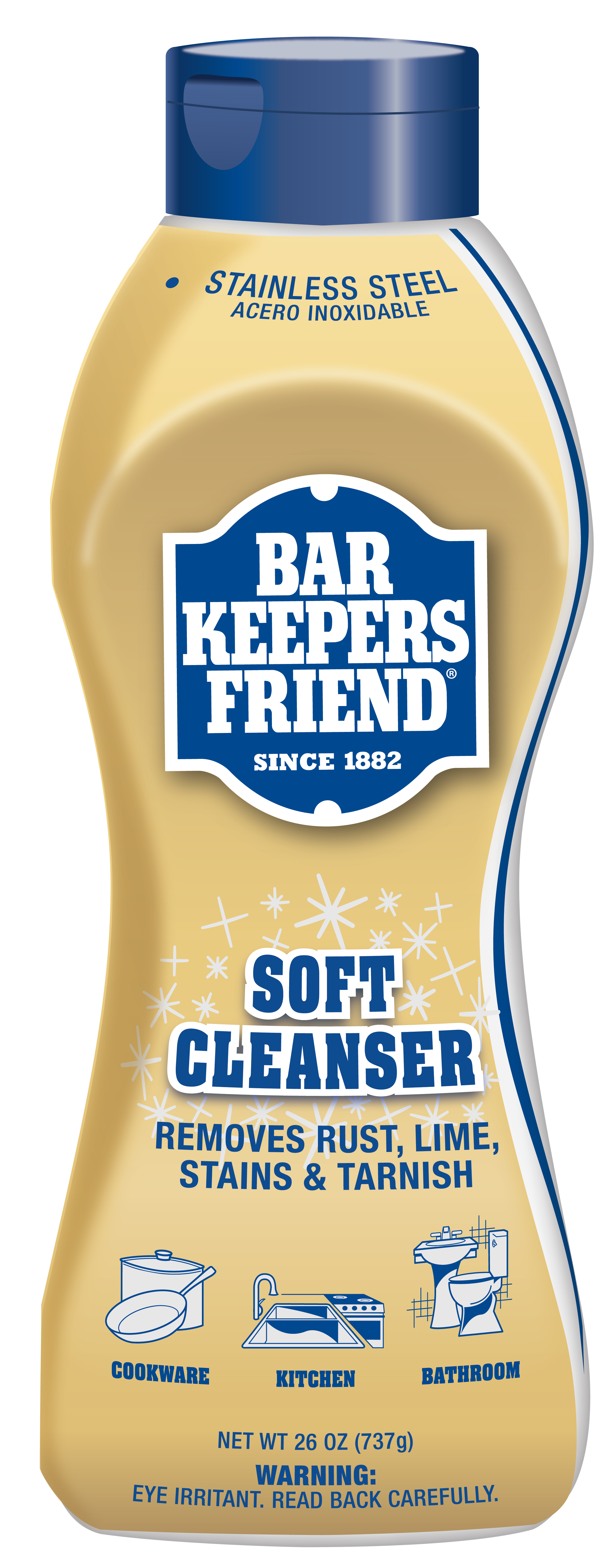 Bar Keepers Friend Soft Cleanser Liquid, 26 fl oz - image 1 of 8