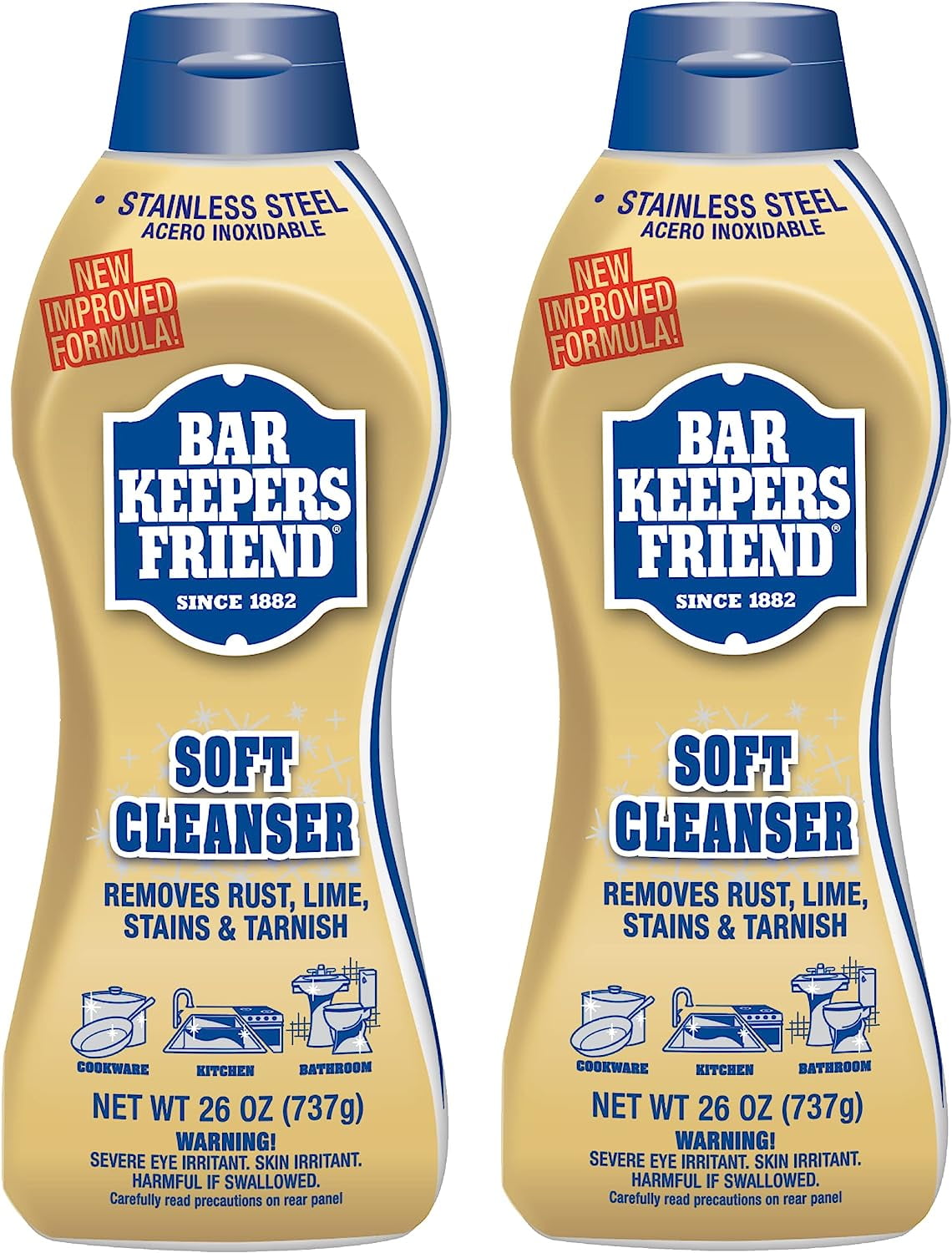 Bar Keepers Friend Soft Cleanser Liquid 26 oz MultiSurface Cleaner