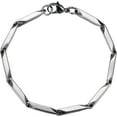 thumbnail image 1 of Bar Link Chain Bracelets for Men 3mm Minimalist Mens Bracelet Bamboo Shape Link Chain Silver Planted Bracelet for Men Women Graduation Gifts for Him Mens Jewelry, 1 of 9