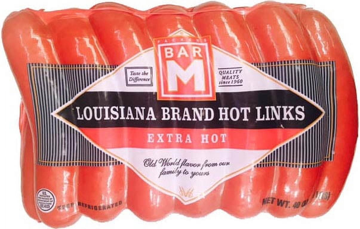 Bar-M Louisiana Extra Hot Links, 40 oz