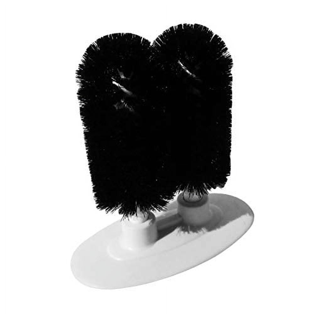 Bar Maid 2Brush Manual Glass Washer w/Suction Cup Base