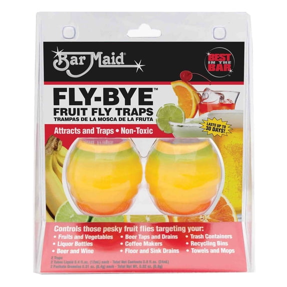 Bar-Maid FLY-BYE Fly Bye Fruit Fly Trap 2/Pack