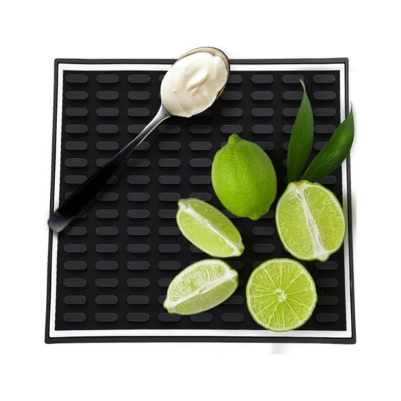 Bar Mat Spill Mat for Home Bar Decor for Home Durable Rubber 3.9" x 3.9" Small Large Home Bar Accessories Bar Gifts Bar Mats for Countertop