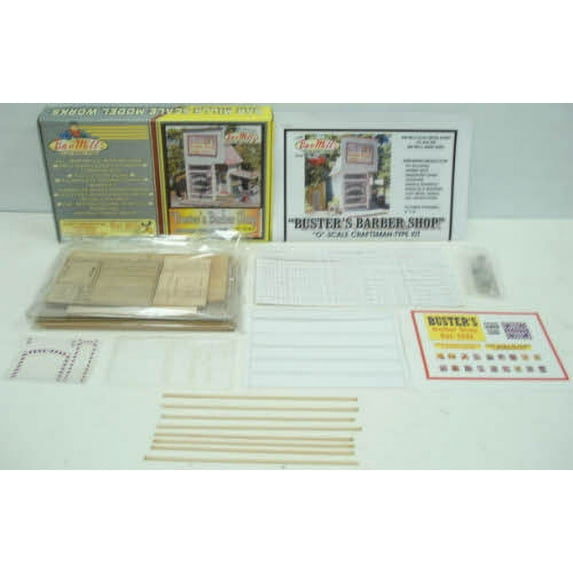 Bar Mills 164 O Buster's Barber Shop Laser-Cut Wood Kit