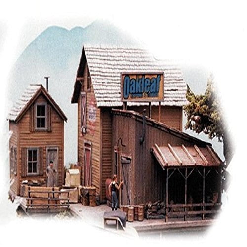 BAR MILLS HO SCALE MODEL TRAIN BUILDINGS - OAKLEAF SHIPPING & STORAGE - 0182