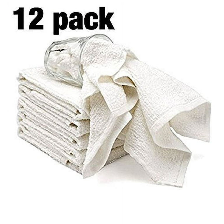 Bar Mop Towel Multipurpose Cleaning Rags Super Absorbent Cotton Quick Dry Dish Hand Towels Terry Bar Mop Towels Reusable Shop Rags Kitchen Towels