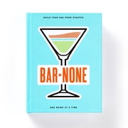 Bar None Drink Journal Small Notebook with Drink Recipes, Hardcover Bar Book, Hardcover