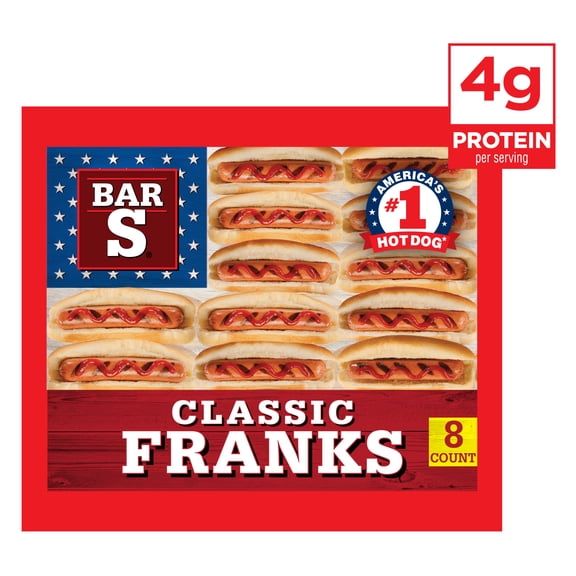 Bar-S Classic Franks, 8-Count, 12 oz