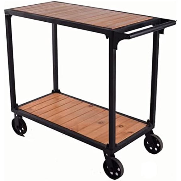 Bar Serving Carts for Home Hotel Restaurant Cart, Industrial Bar Carts/Serving Carts/Kitchen Carts/Wine Rack Carts On Wheels with Storage - Rolling Carts - Tea Liquor Shelves$$Furniture