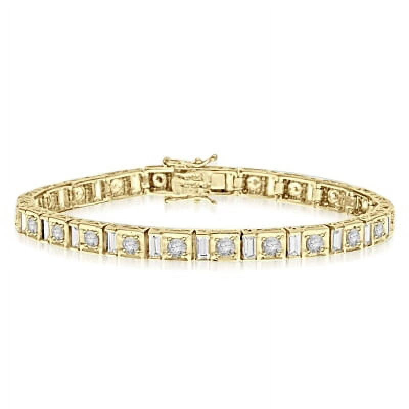 Crystal Baguettes on Bar Bracelet