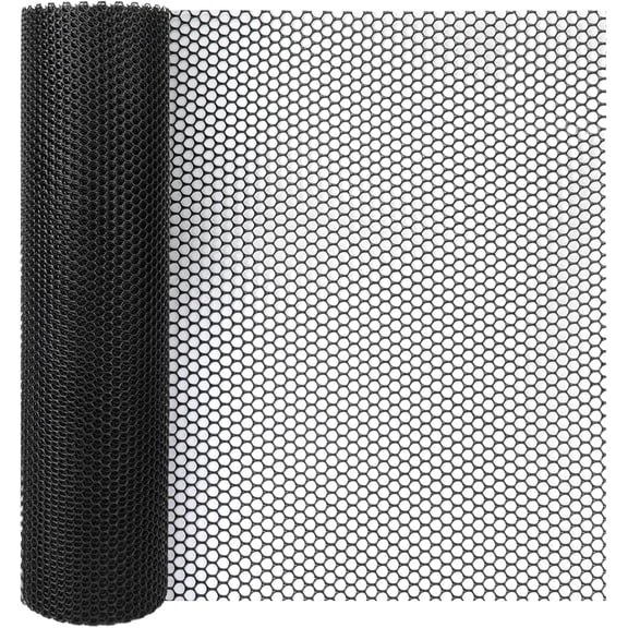 Bar Shelf Liner for Countertop, Glass Drying Plastic Mesh Mat 24 Inch Wide | Washable Bar Mats 24 Inches x 196 Inches, Removable Cabinet Liner, Reusable Drawers Liner for Pub Shelves Cupboard, Black
