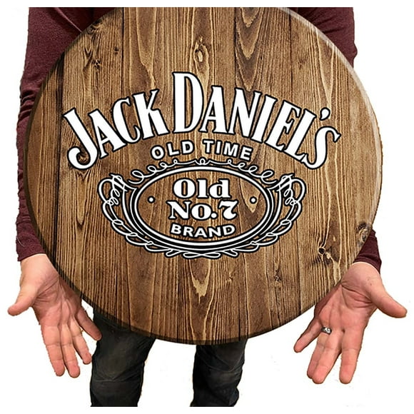 Bar Sign Old Jack Daniels Classic Logo Inspired by Whiskey Barrel 18 Inch D?cor