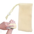 thumbnail image 1 of Bar Soap Loofah,Soap Bar Scrubber,Soap Savers for Bar Soap,Back Wash Cloth,Mesh Bar Soap Pouch,Soap Bar Bag,Net Sponge Towel,Back Washer to Deep Clean Your Skin,Body Scrubber Sponge,Beige,1PC,7.5", 1 of 9