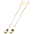 thumbnail image 1 of Bar Spoon Cocktail Mixing Spoon, 2Pack 12" Stainless Steel With Spiral Pattern for Coffee Beverage, Gold, 1 of 6
