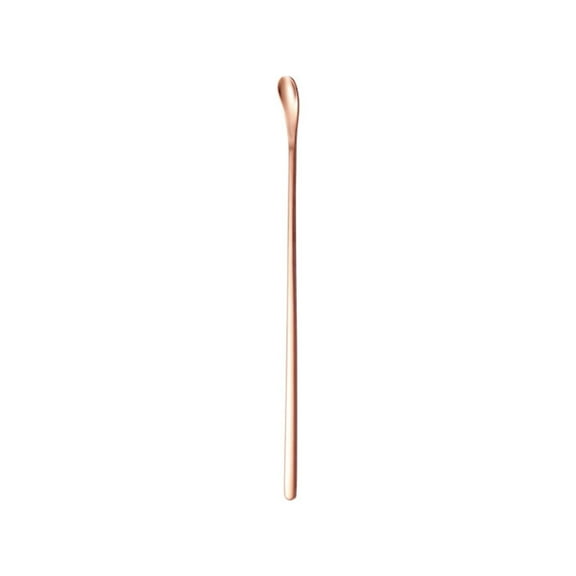 Bar Spoon Cocktail Stirrers, Long Spoons for Stirring,Stainless Steel with Polished Surface,Easy to Clean, Professional and Home Use,Practical Gift for Drink Mixing Lovers Caviar Spoons(RG 19CM)