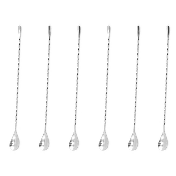 Bar Spoons Stainless Steel Professional Cocktail Mixing Spoon Bar Tool Japanese Style Teardrop