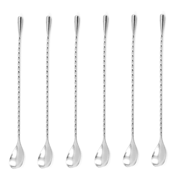 Bar Spoons Stainless Steel Professional Cocktail Mixing Spoon Bar Tool Style Teardrop