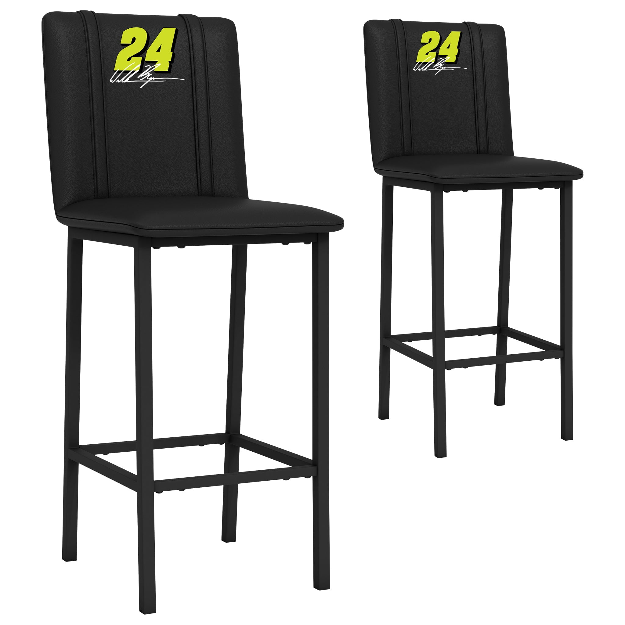 Bar Stool 500 with William Byron #24 with Signature Logo Set of 2 ...
