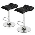 thumbnail image 1 of Bar Stool Barstools Bar Chairs Counter Height Adjustable Swivel Stool with Back PU Leather Kitchen Counter Stools Set of 2 Dining Chairs, 1 of 8