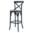 thumbnail image 1 of Bar Stool Chair Barstool, Midnight Blue, Wood, Pub Cafe Bistro Dining Kitchen Hospitality Restaurant, Modern Contemporary HB33946, 1 of 11