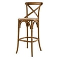 thumbnail image 1 of Bar Stool Chair Barstool, Walnut, Wood, Pub Cafe Bistro Dining Kitchen Hospitality Restaurant, Modern Contemporary HB33947, 1 of 11