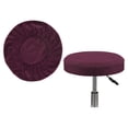 thumbnail image 1 of Bar Stool Cover, Circular Elastic Chair Seat Protector for Pub Counter and Dining Furniture Cushion for Home and Bistro Decorating with Breathable Fabric Material Wine, 1 of 5