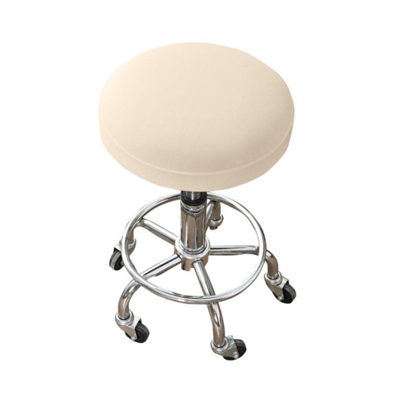 Bar Stool Cover,Elastic Durable Fabric Dia 12-15 Inch Round Crease-Resistant Stretchy Washable Stool Cover Round Chair Seat Slipcover