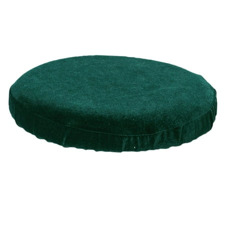 Bar Stool Cover, Luxury Fabric Round -Resistant Stretchy Washable Dustproof Stool Seat Slipcover - Green