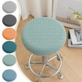 thumbnail image 1 of Bar Stool Cover | Round Seat Protector |  Washable Slipcover | Stool Cover with Elastic Band | Fits 13.78" Diameter, 1 of 7