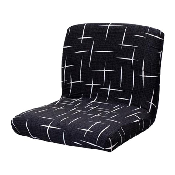 Bar Stool Cover Stretch Removable Square Seat Cover for Cafe Pub Counter Stool, Low Back Protectors Dining Slipcovers , Style