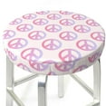 Bar Stool Covers, 90s Style Peace sign Retro NonSlip Bar Stool Seat