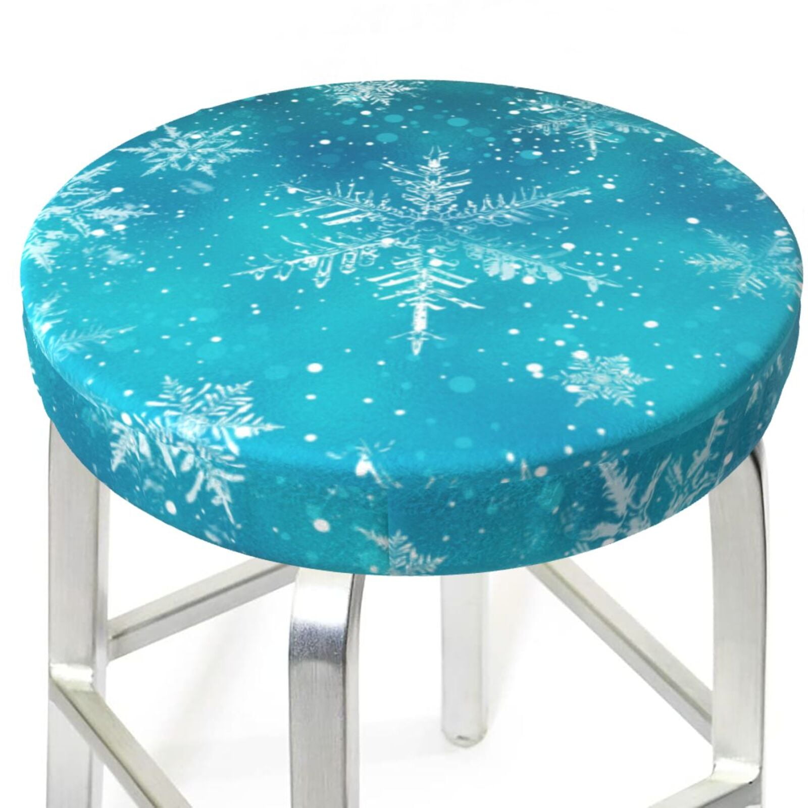 Bar Stool Covers, Christmas Snow NonSlip Bar Stool Seat Covers 1214