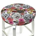 Bar Stool Covers, Cute Dogs Puppy1 NonSlip Bar Stool Seat Covers