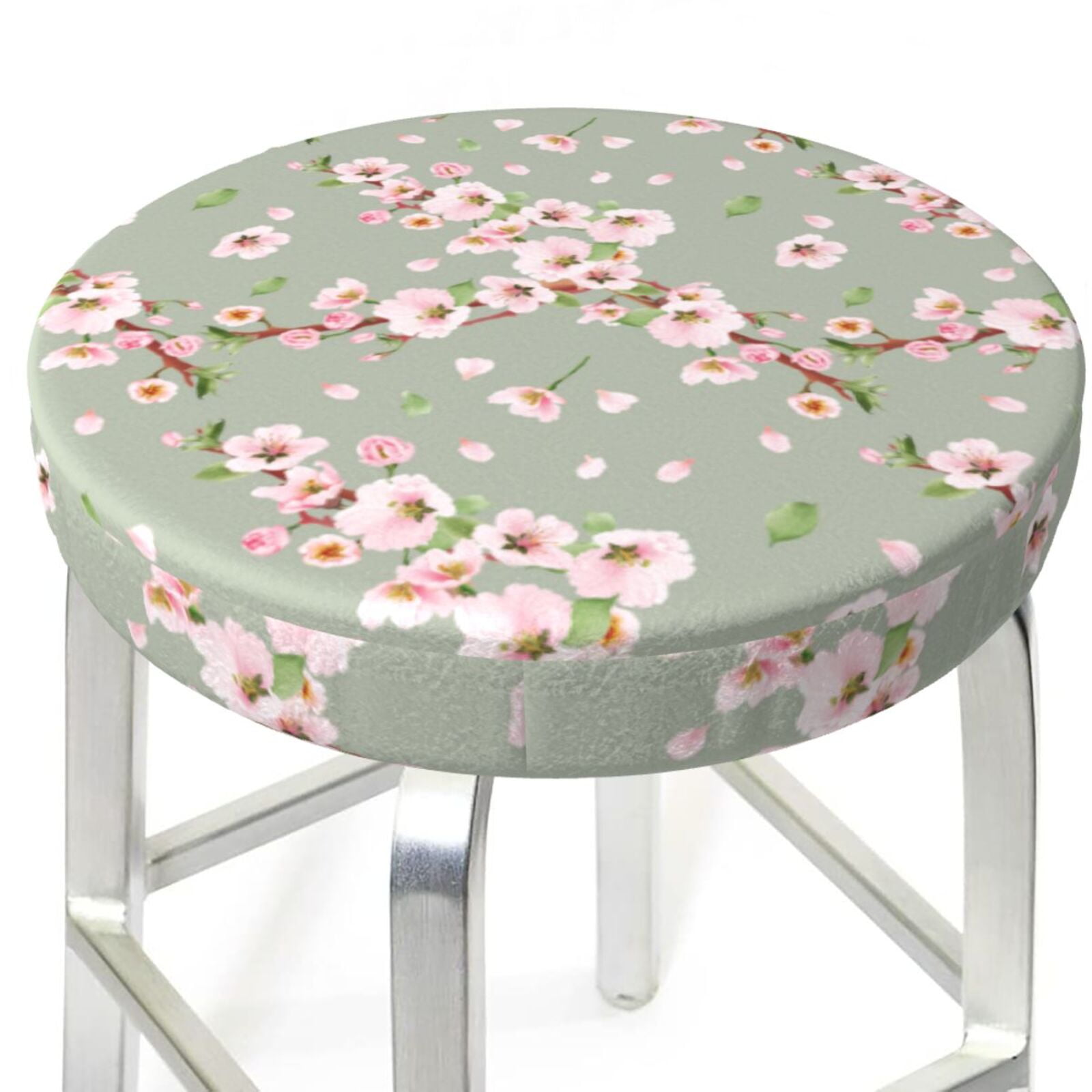 Bar Stool Covers, Elegant berry blossom NonSlip Bar Stool Seat Covers