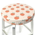 Bar Stool Covers, Orange Peach NonSlip Bar Stool Seat Covers 1214