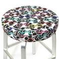 Bar Stool Covers, Panda And Glasses NonSlip Bar Stool Seat Covers 12